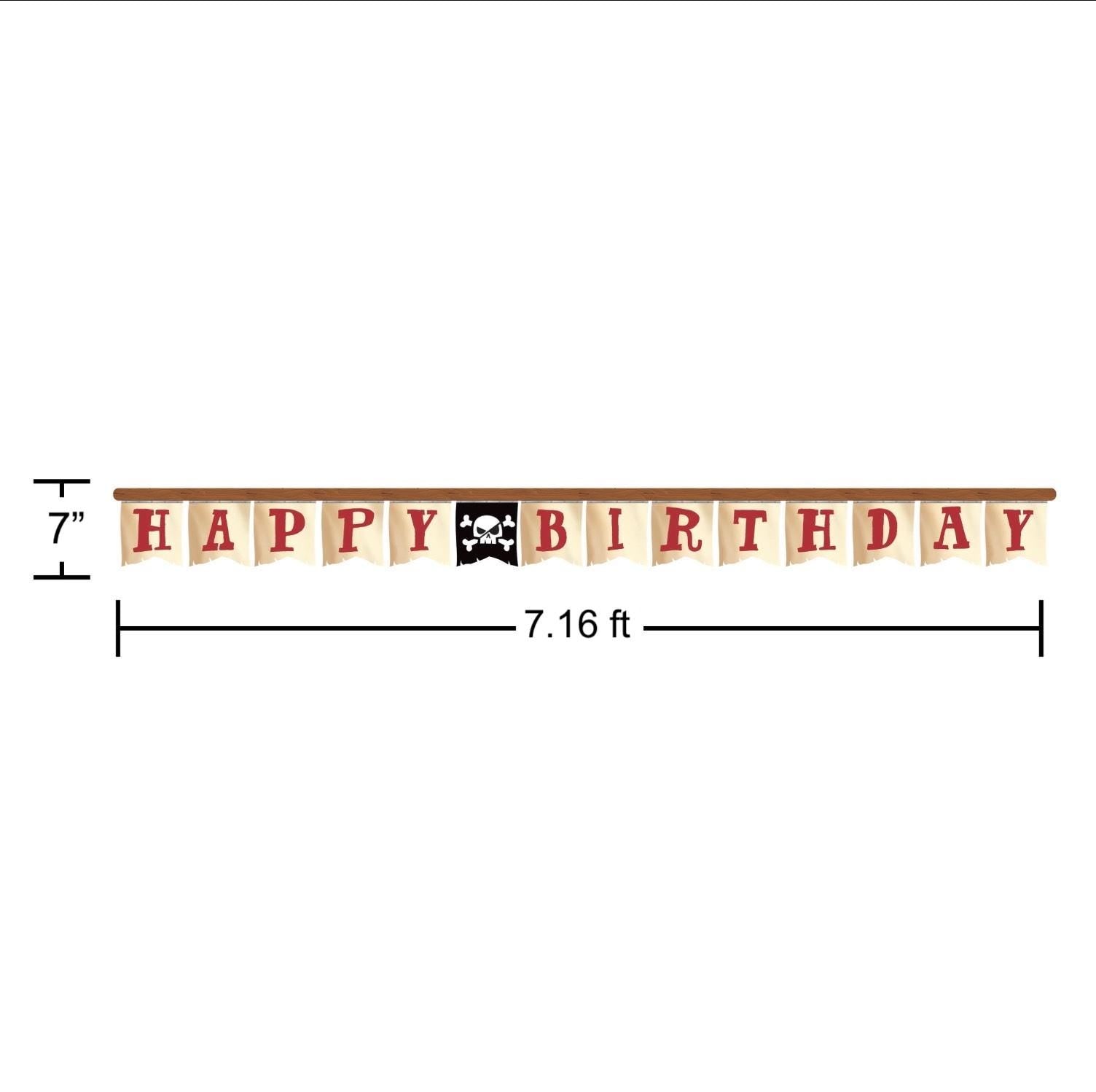 Pirate Birthday Banner - Stesha Party