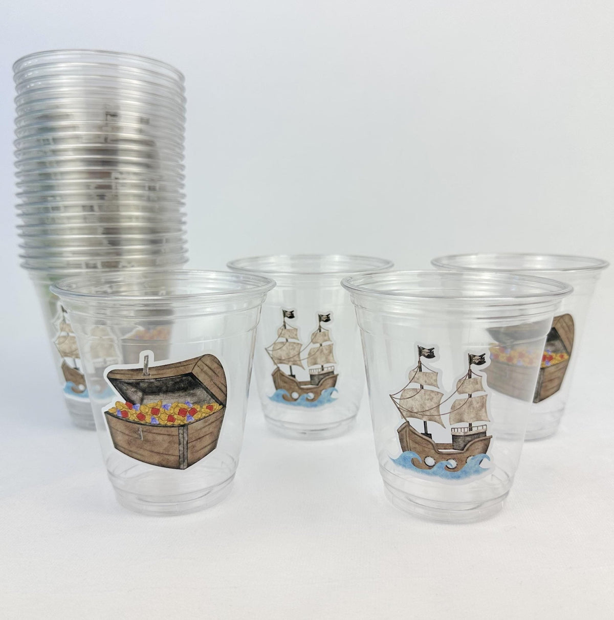 Pirate Birthday Party Cups 24ct - Stesha Party