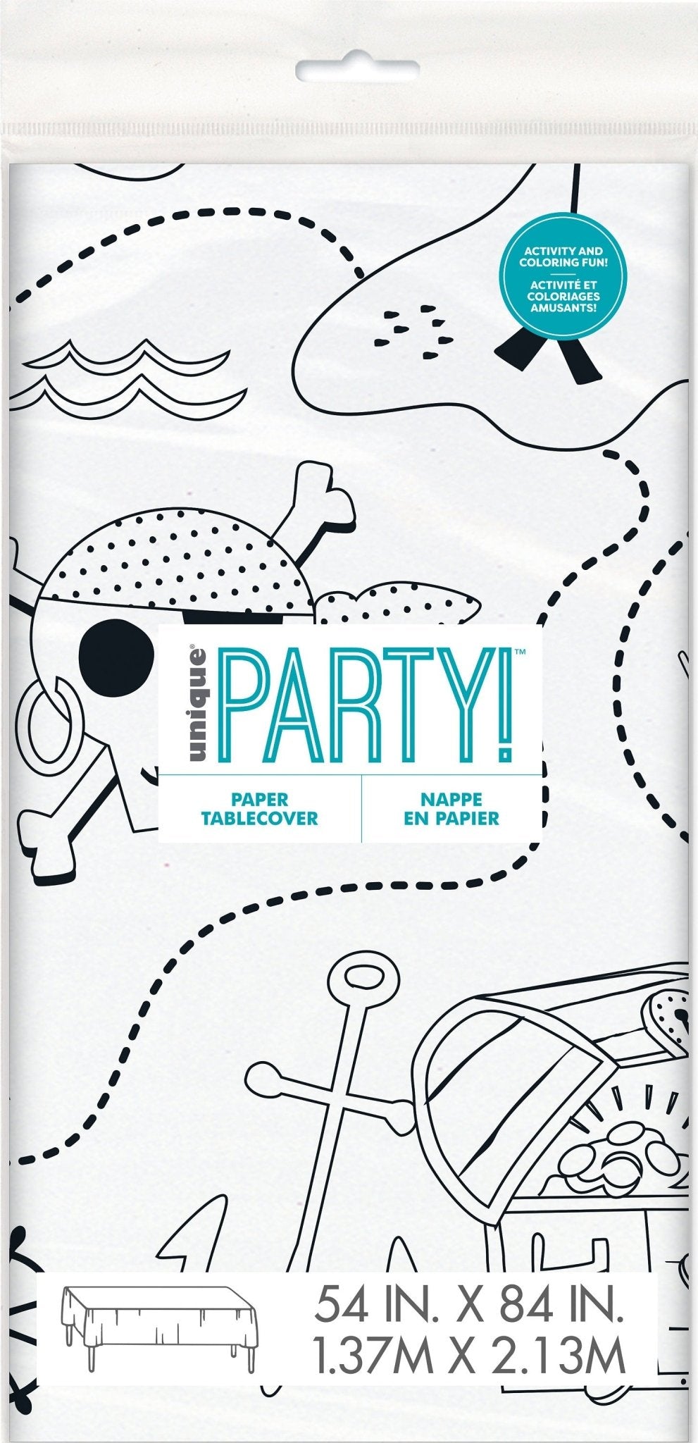 Pirate Coloring Tablecloth - Stesha Party