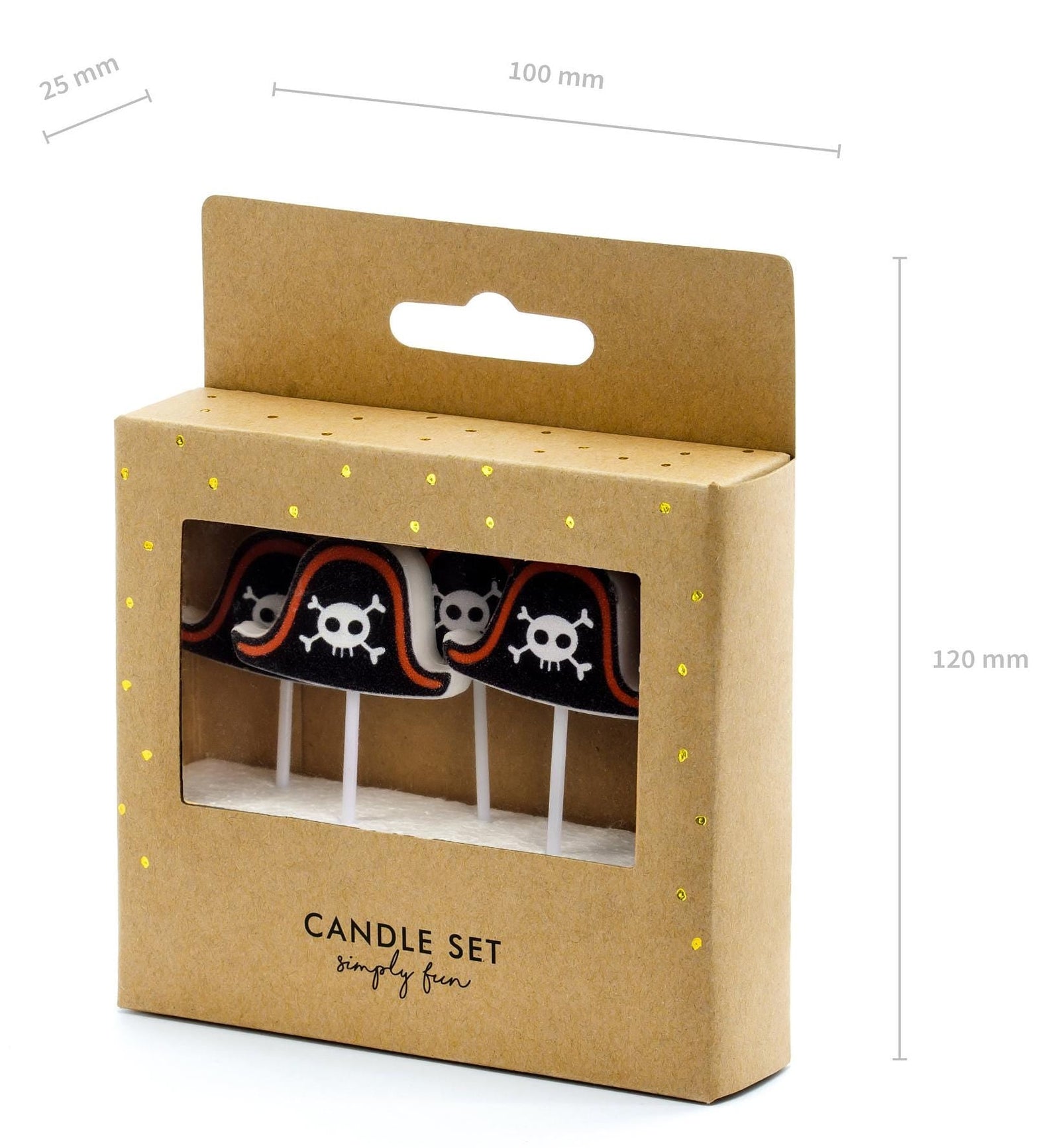 Pirate Hat Candles 5ct - Stesha Party