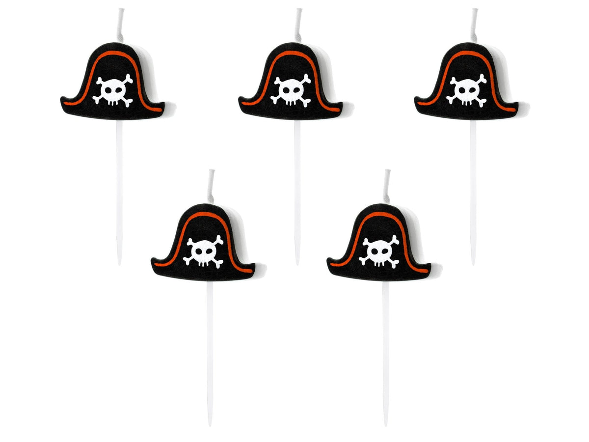 Pirate Hat Candles 5ct - Stesha Party