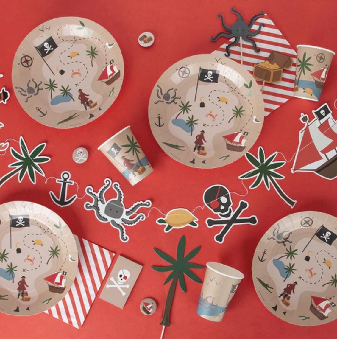 Pirate Ship Cake Toppers - Stesha Party