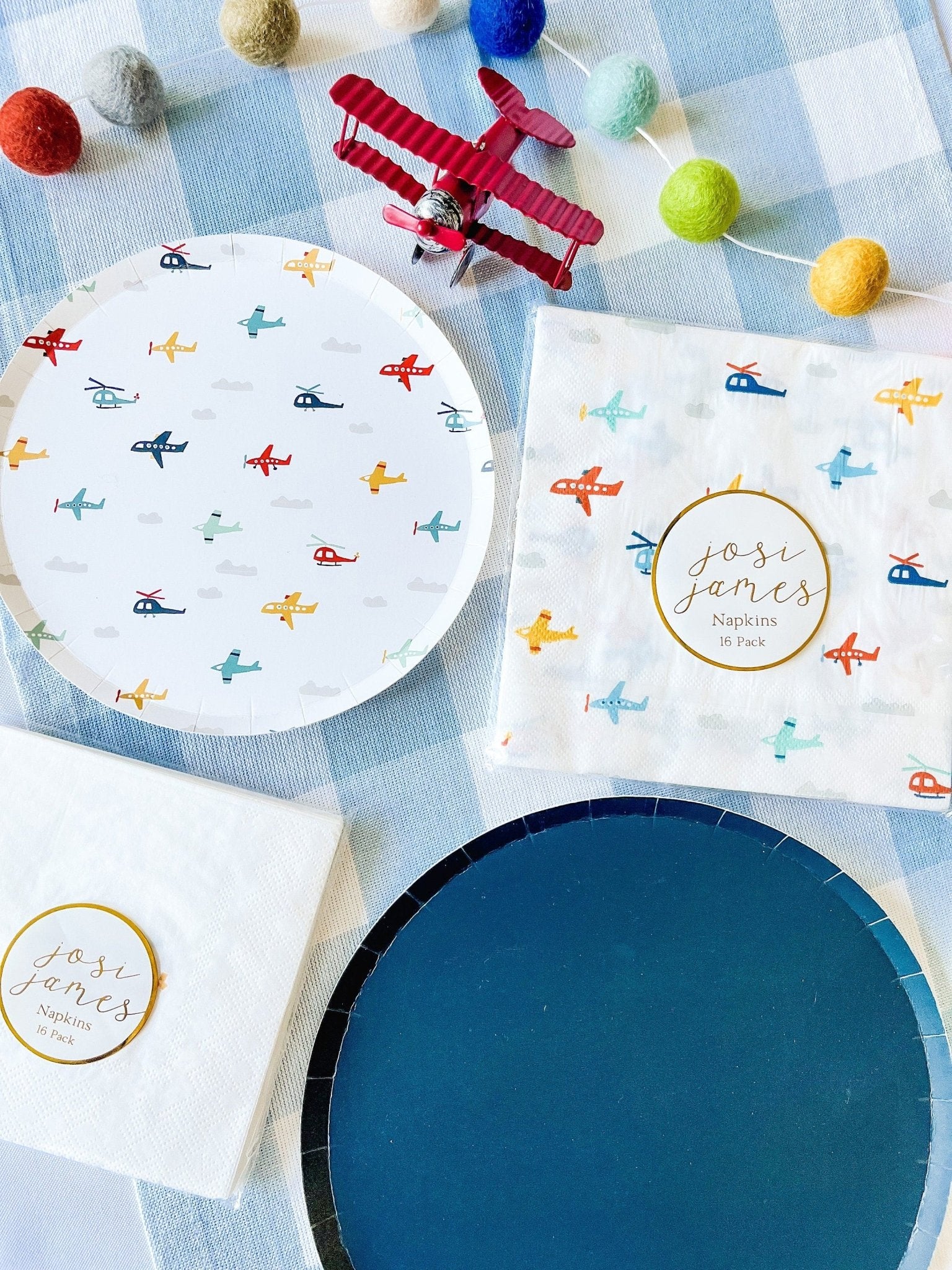 Plane Birthday Napkins 16ct - Stesha Party