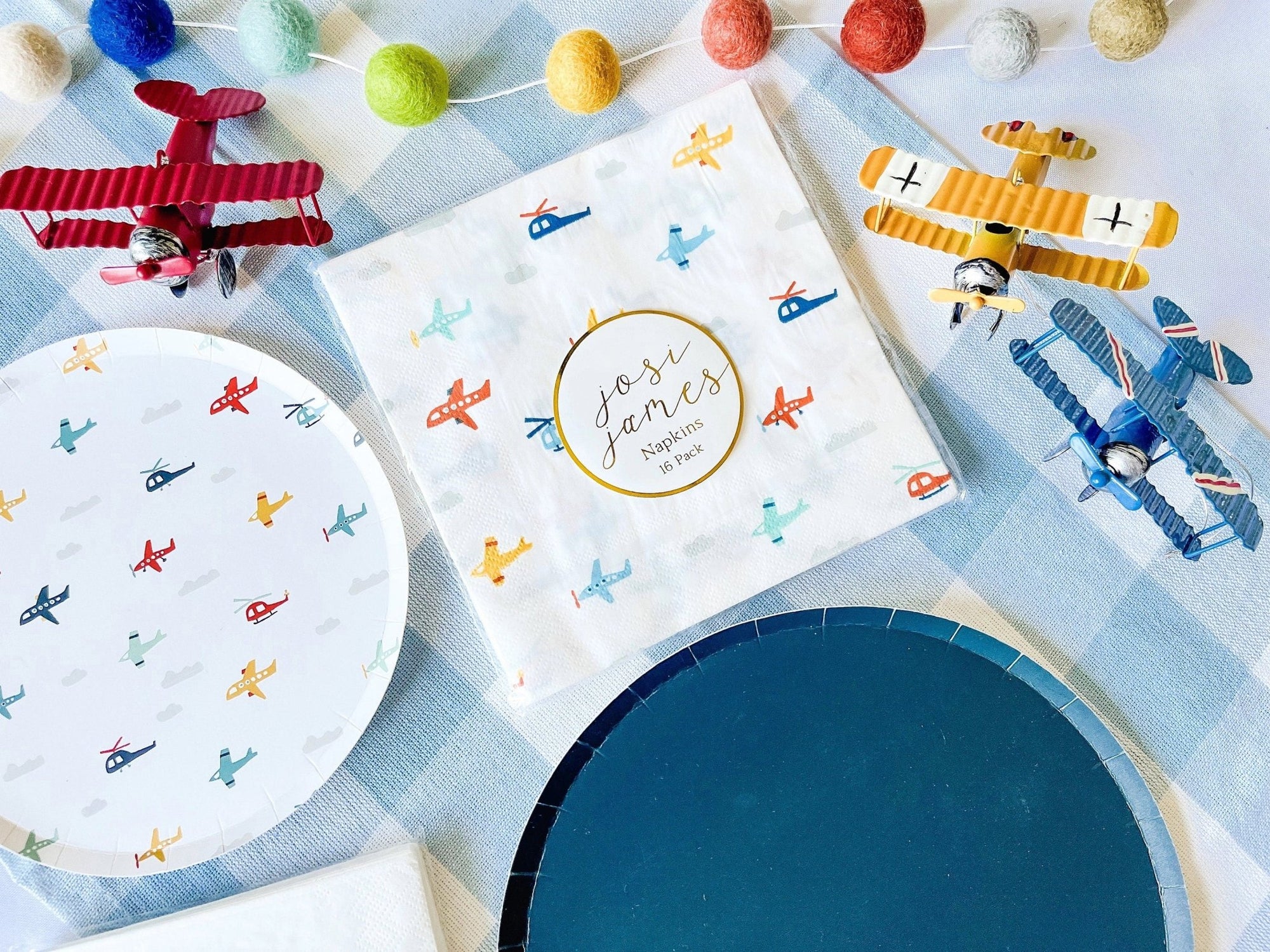 Plane Birthday Napkins 16ct - Stesha Party