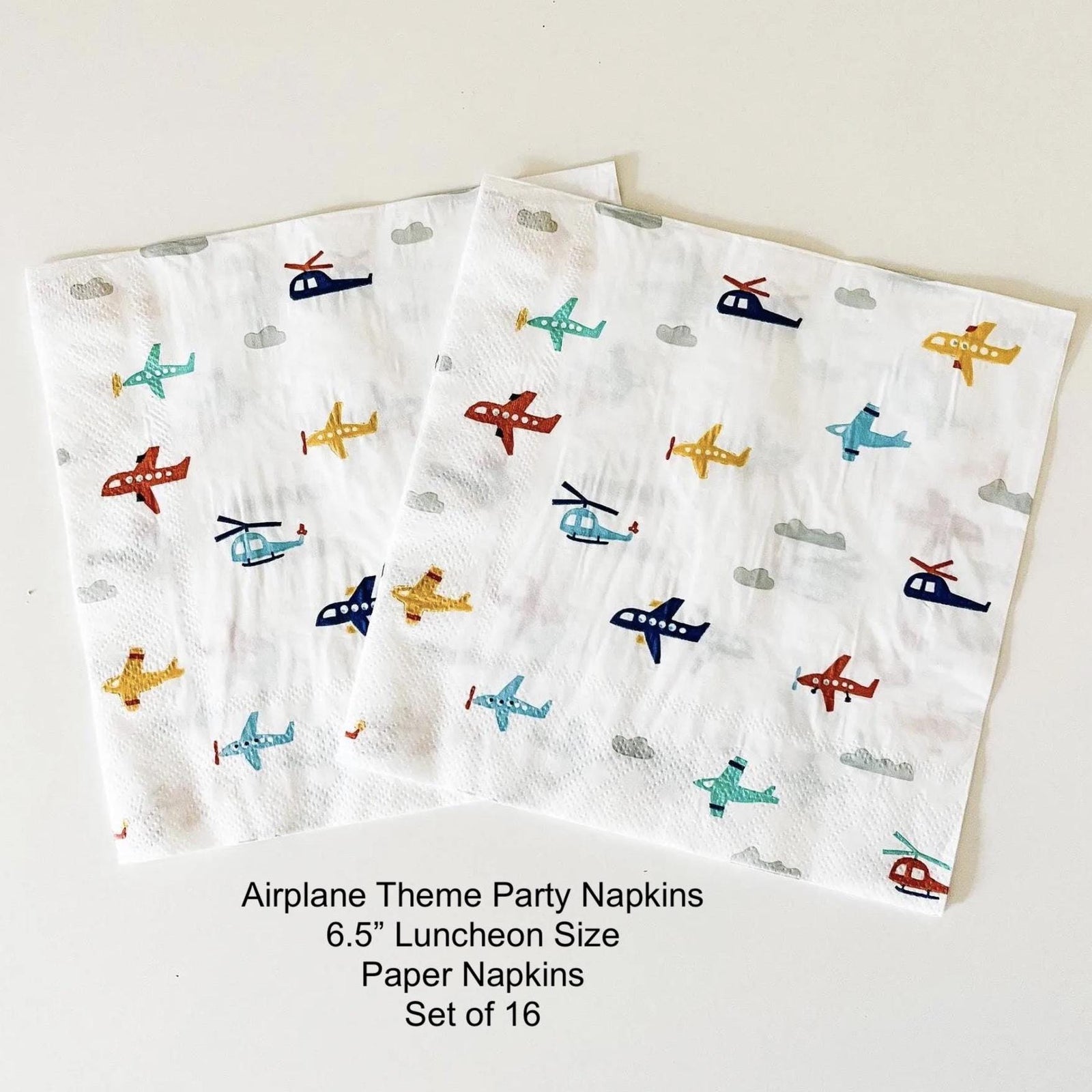 Plane Birthday Napkins 16ct - Stesha Party