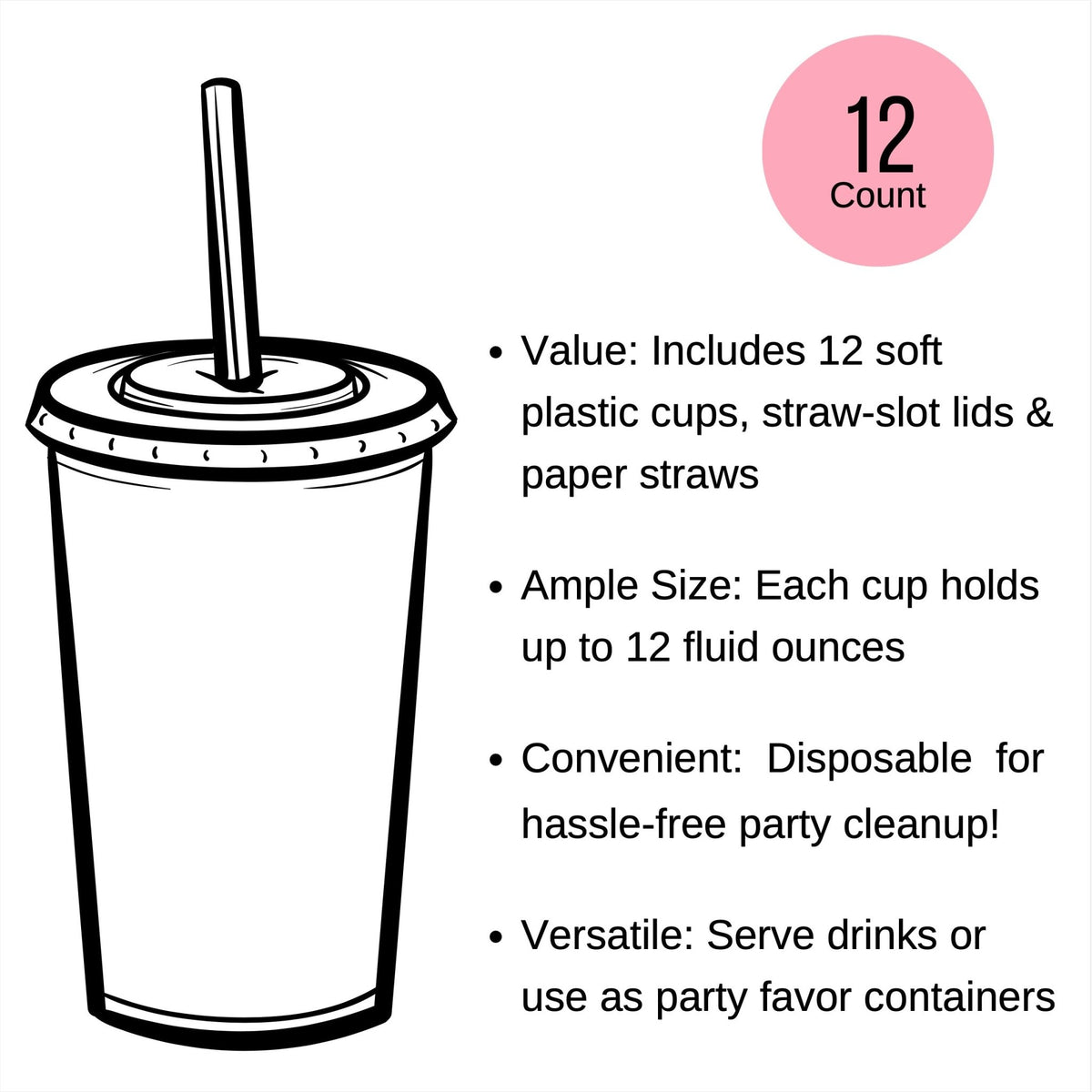 Plastic Fox Cups - Stesha Party