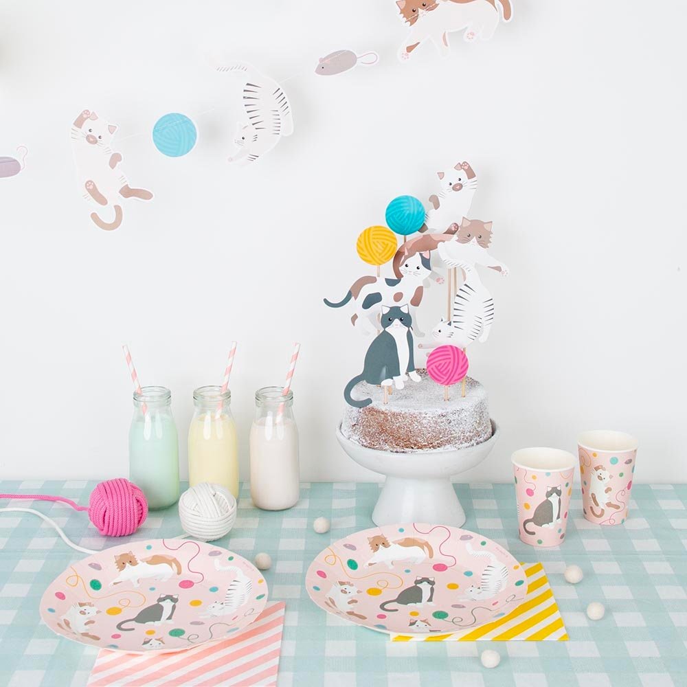 Playful Kitty Cat Party Cups - Stesha Party