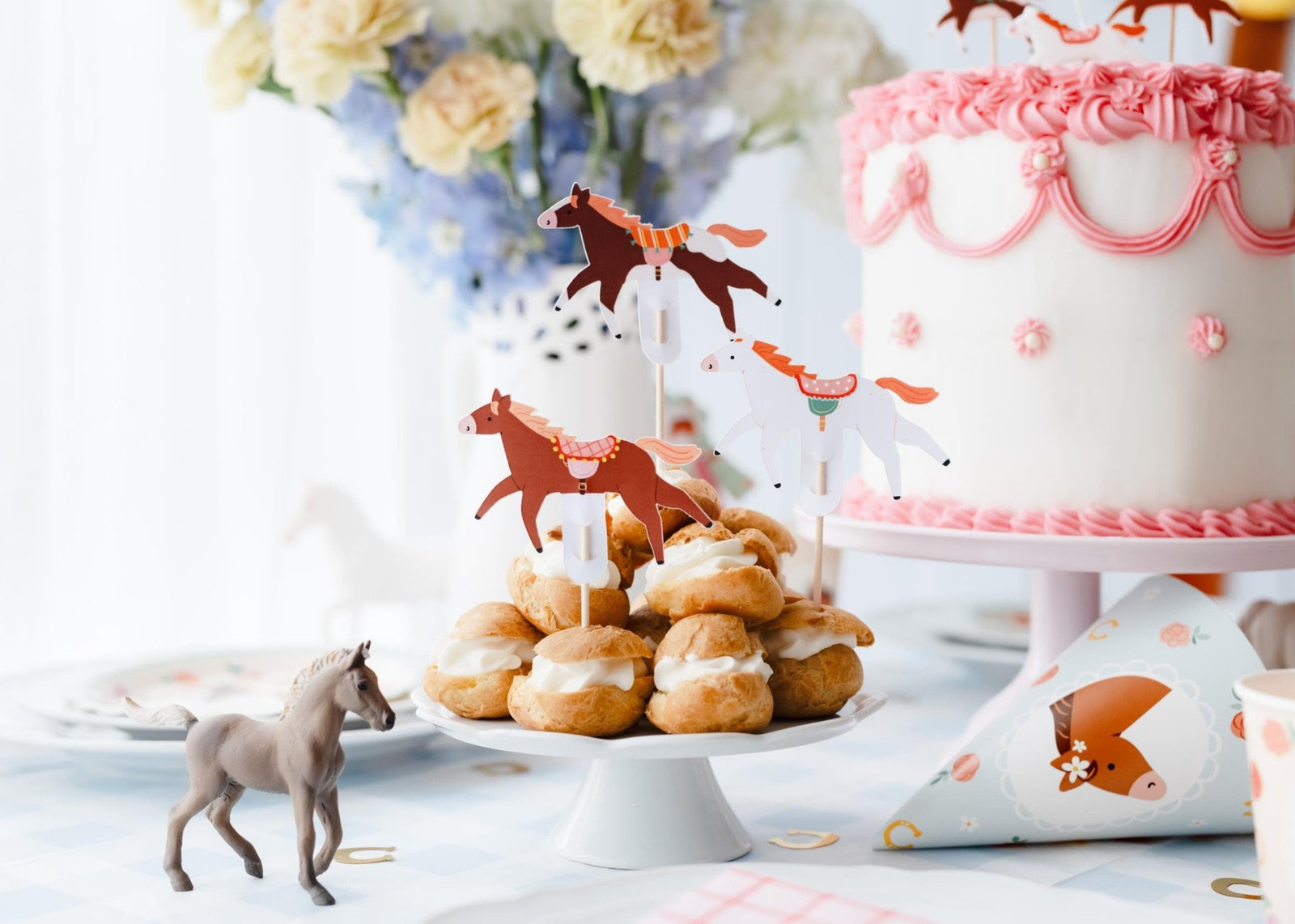 Pony Cake Toppers 6ct - Stesha Party