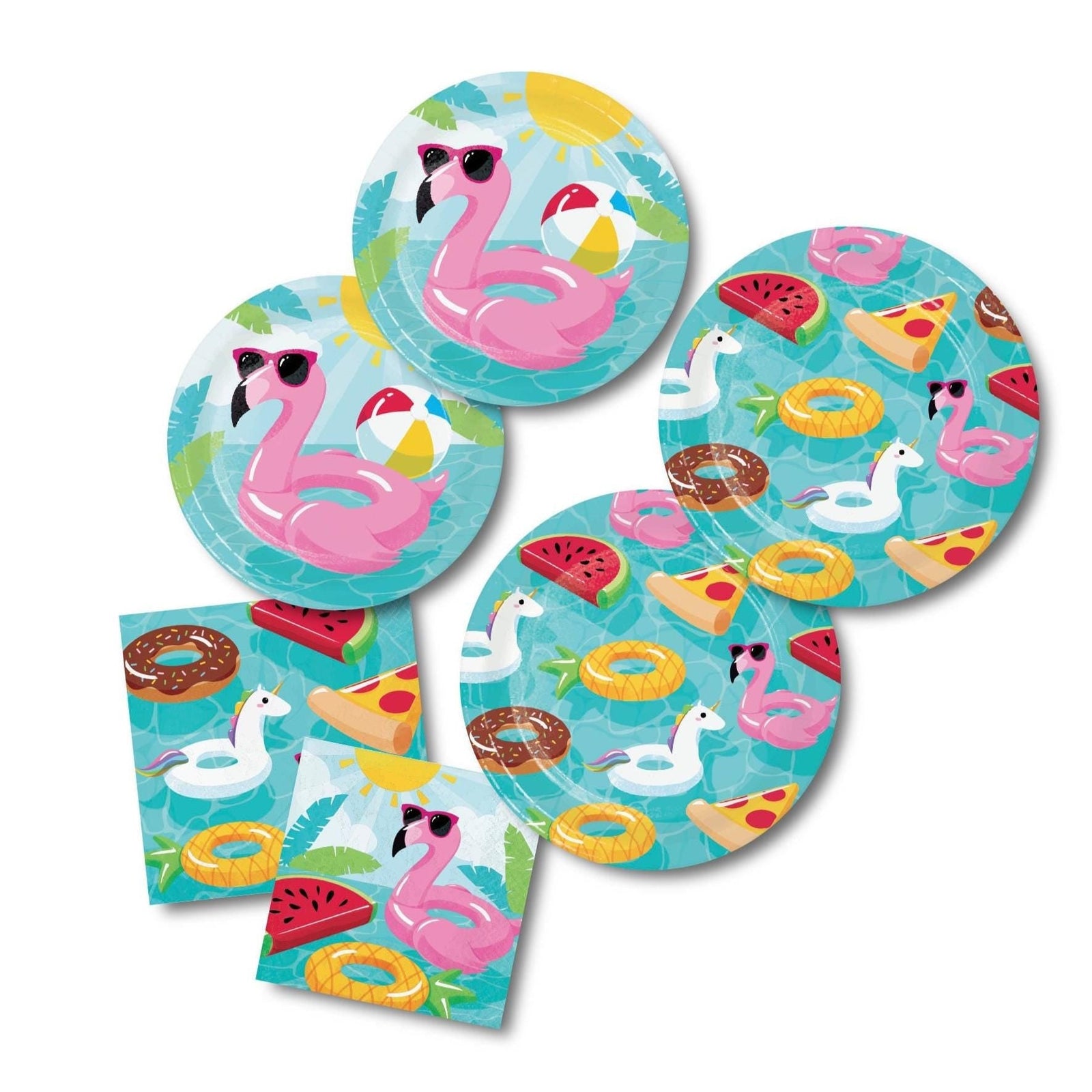 Pool Float Party Supplies for 16 - Stesha Party