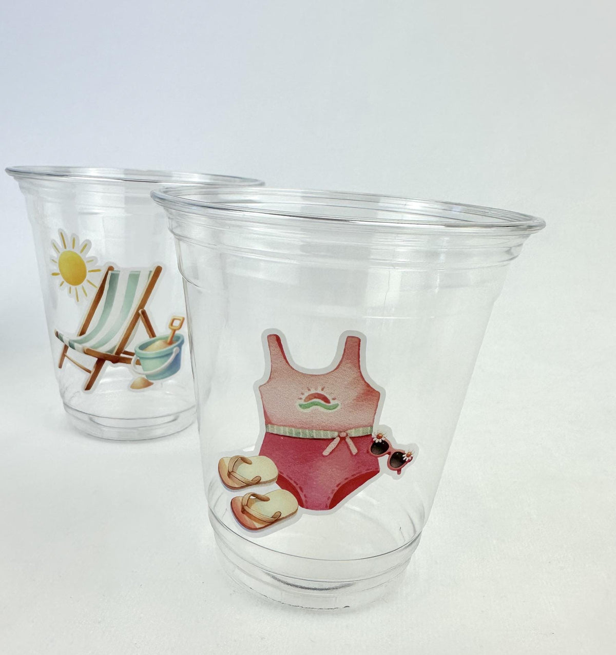 Pool Party Cups 24ct 12oz Plastic Cups - Stesha Party