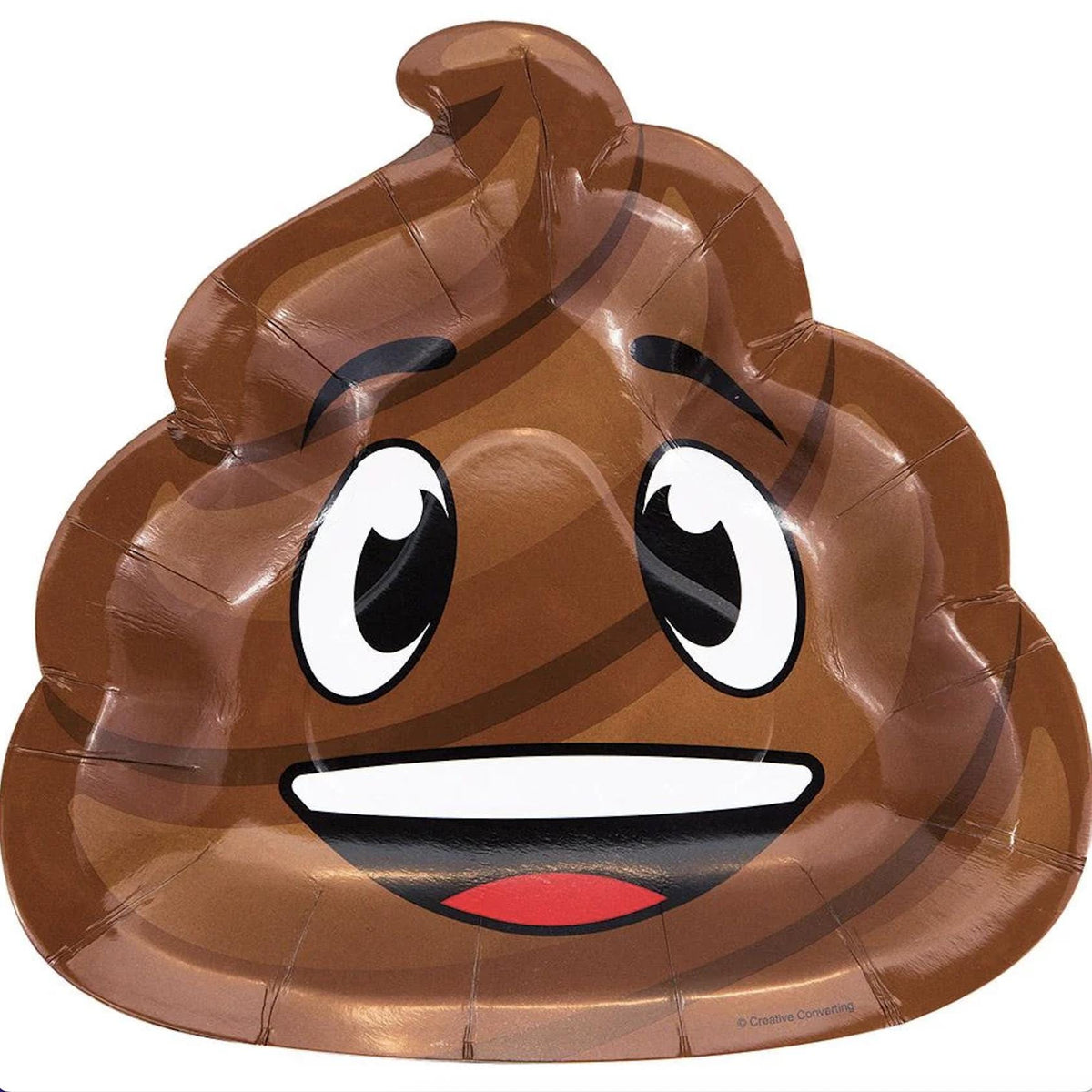 Poop Emoji Plates 8ct - Stesha Party