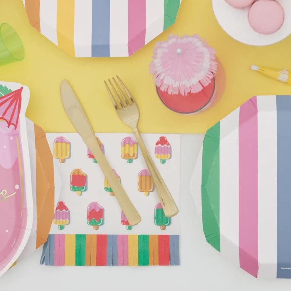 Popsicle Fringe Party Napkins 16ct - Stesha Party