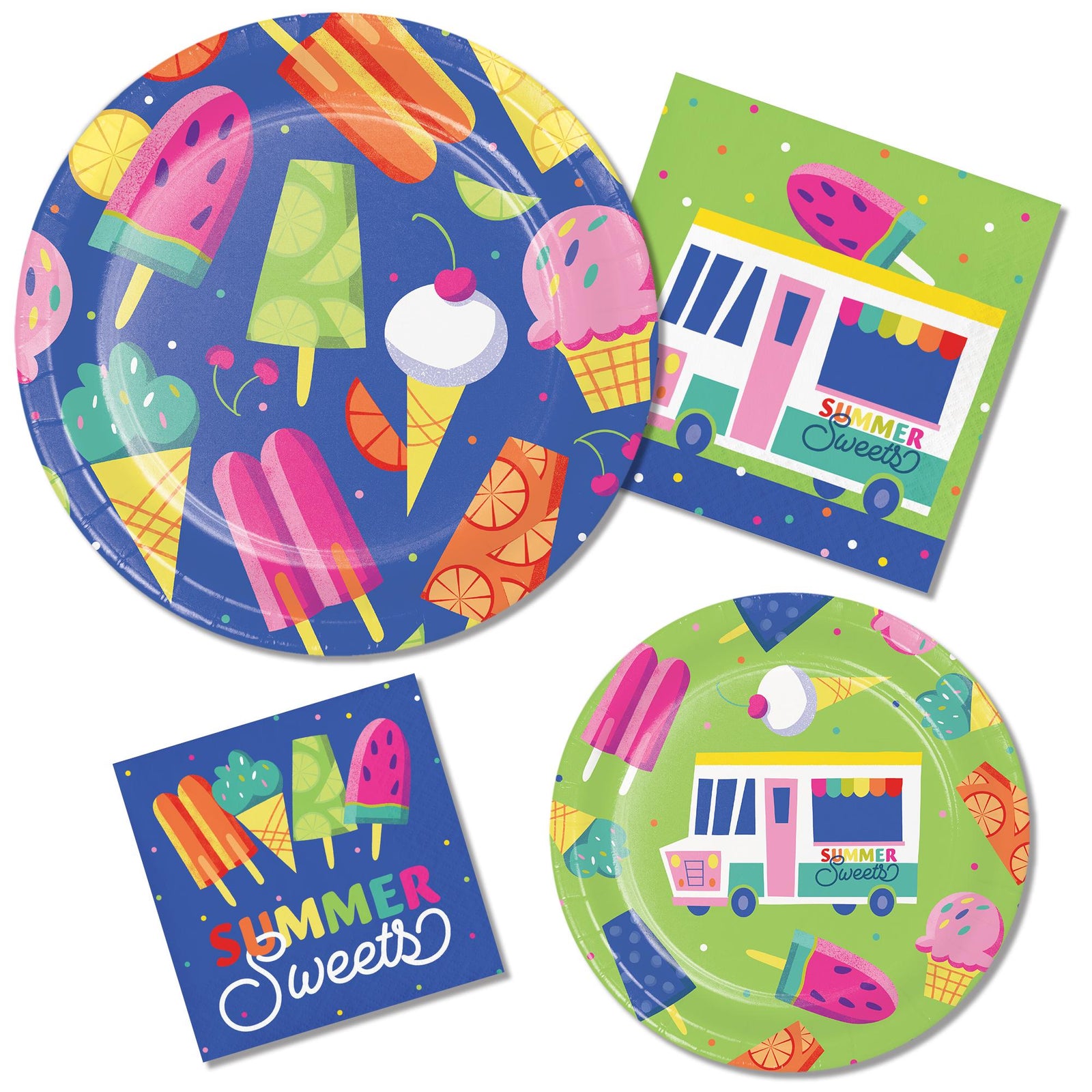 Popsicle Party 9" Paper Plates - Stesha Party