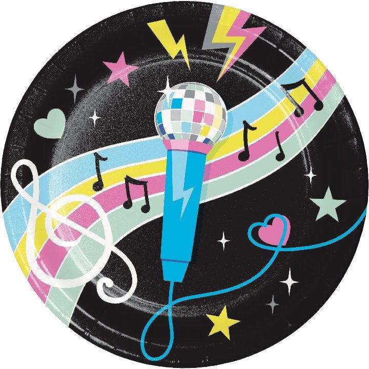 Popstar Party Plates - Stesha Party