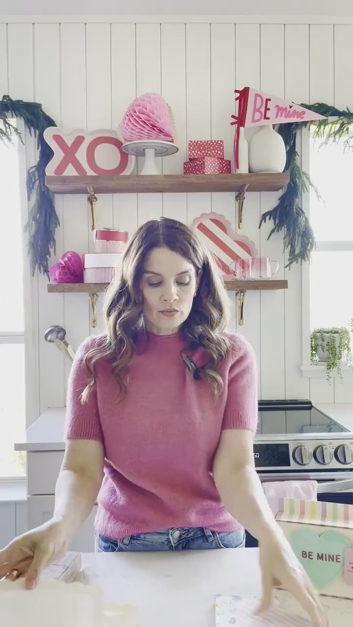 Pastel Conversation Heart Napkins - Be Mine Valentines, School Valentine's Day Party, Kids Valentines, Galentine's Party, Valentines Napkins