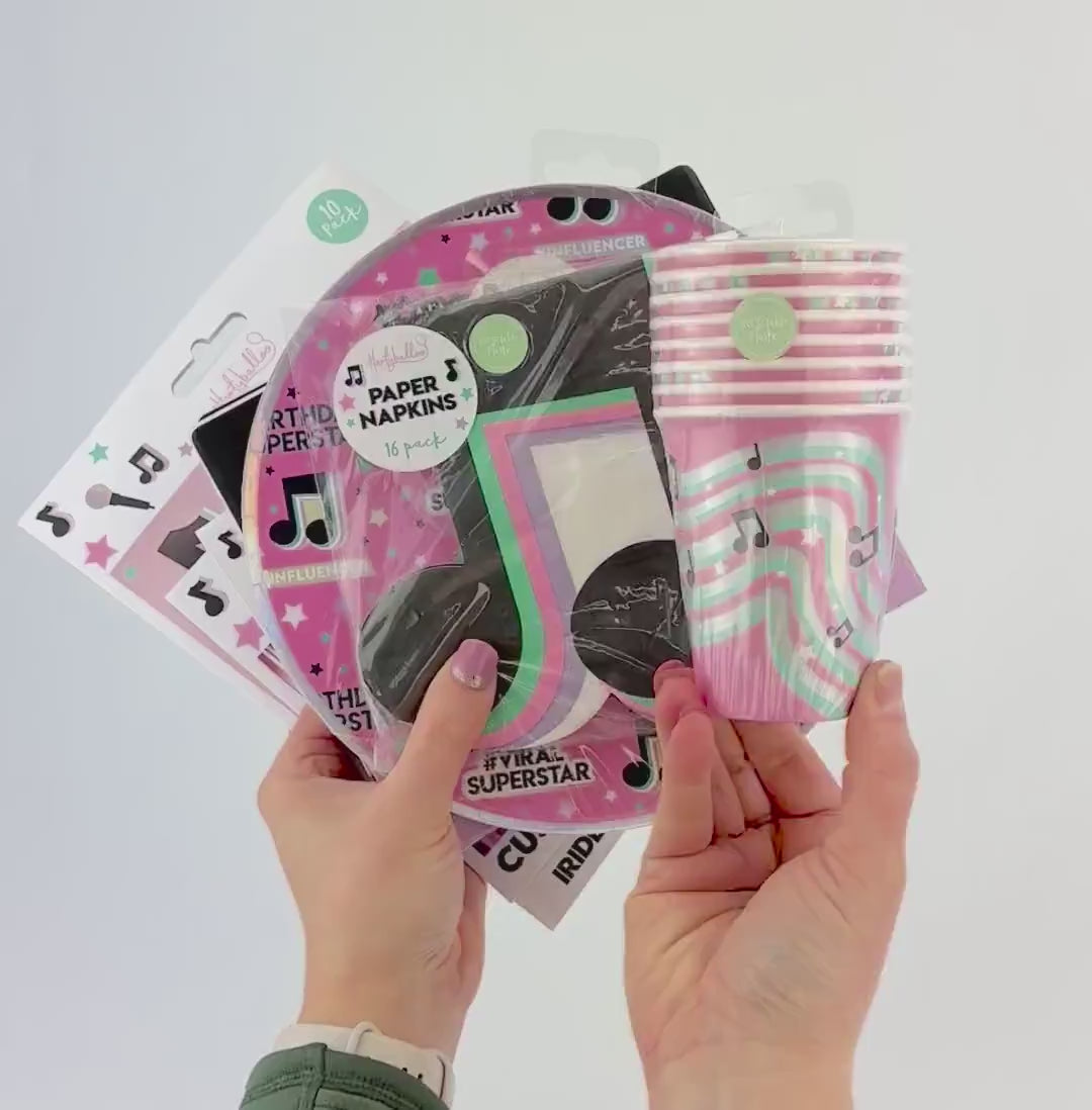 Popstar Party Cups 8ct