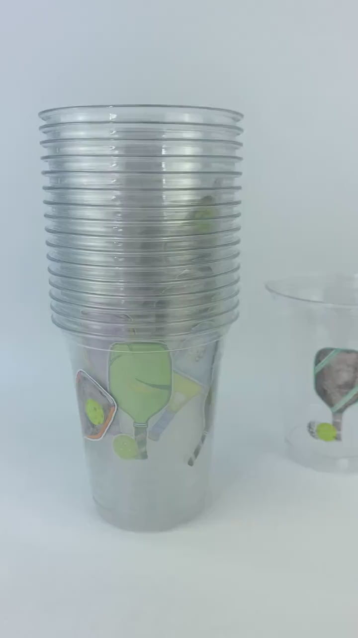 Pickleball Cups 24ct - Pickleball Party Supplies, Pickleball Party Decorations, Pickleball Bachelorette, Pickleball Favors, Pickleball Theme