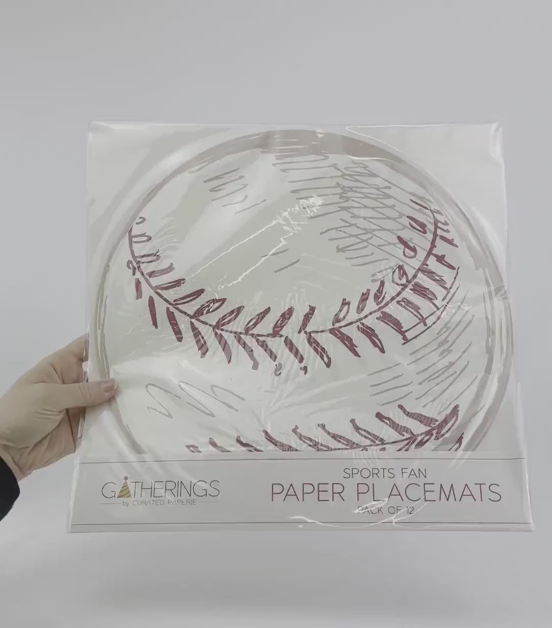 Baseball Placemat 12ct - Large Paper Placemats, Homerun Birthday, Baseball Party Supplies, Rookie Of The Year Party, All Star Party Supplies