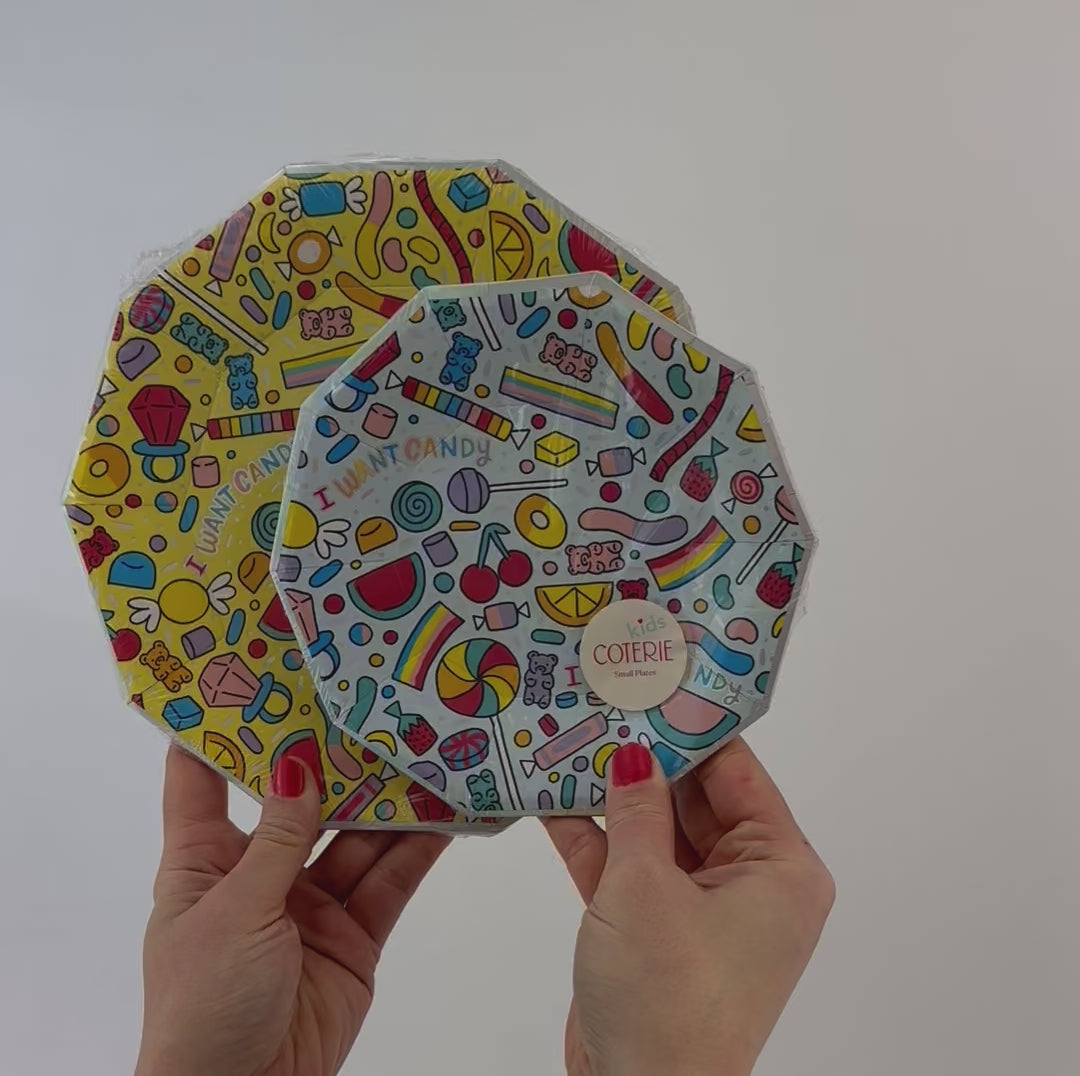Large Candy Party Plates
