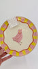 Pink Chick Party Plates 8ct - Easter Birthday Decoration, Spring Party Supplies, Pastel Easter Plates, Chick Birthday Party, Pink Farm Party