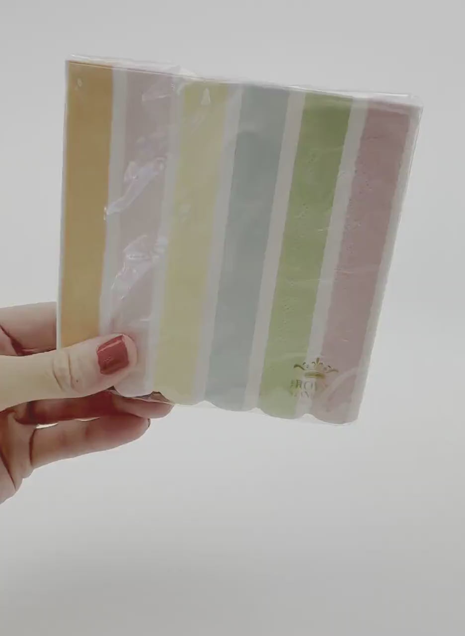 Pastel Rainbow Party Napkins - Pastel Princess Birthday, Unicorn Party Supplies, Pastel Rainbow Baby Shower, Ice Cream Party Decorations