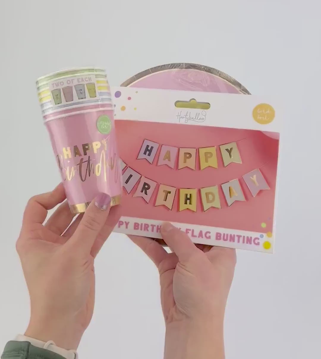 Pastel Birthday Cups 8ct