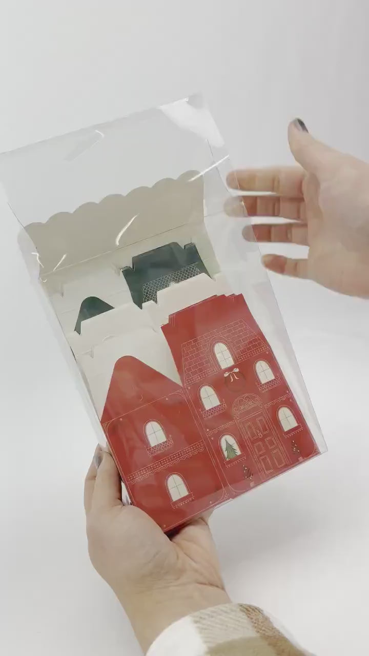 Christmas Advent Calendar 2024 - Christmas Village, Treat Boxes, DIY Advent Calendar, Advent Calendar for Adults, Advent Calendar for Kids