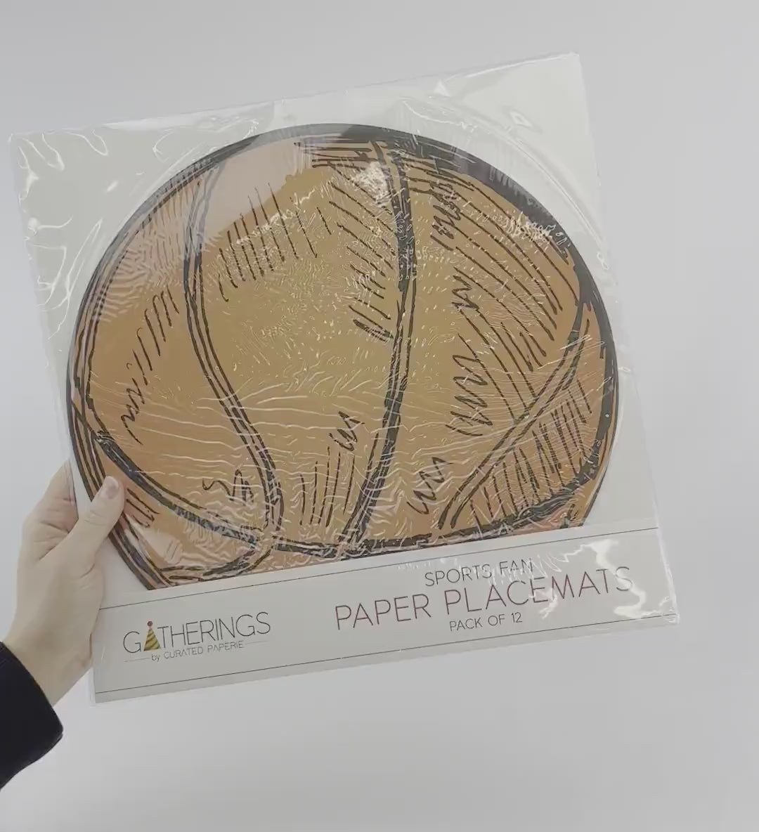 Basketball Placemats 12ct - Basketball Birthday Decor, Slam Dunk Party Supplies, MVP Birthday, Playoff Party, Basketball Baby Shower Decor