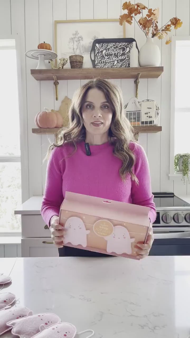 Pink Ghost Banner - Pink Ghost Party Decorations, Halloween Banner, Boo Birthday Supplies, Halloween Decorations, Spooky Birthday Decoration