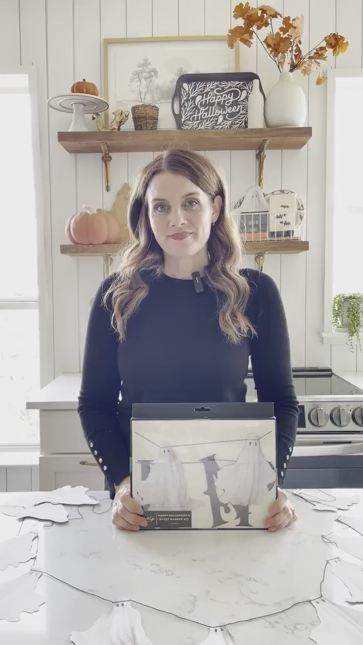 Ghost Party Banner - Halloween Banner, Halloween Party Supplies, Spooky Banner, Boo Birthday Decorations, Ghost Banner, Ghoulish Party Decor