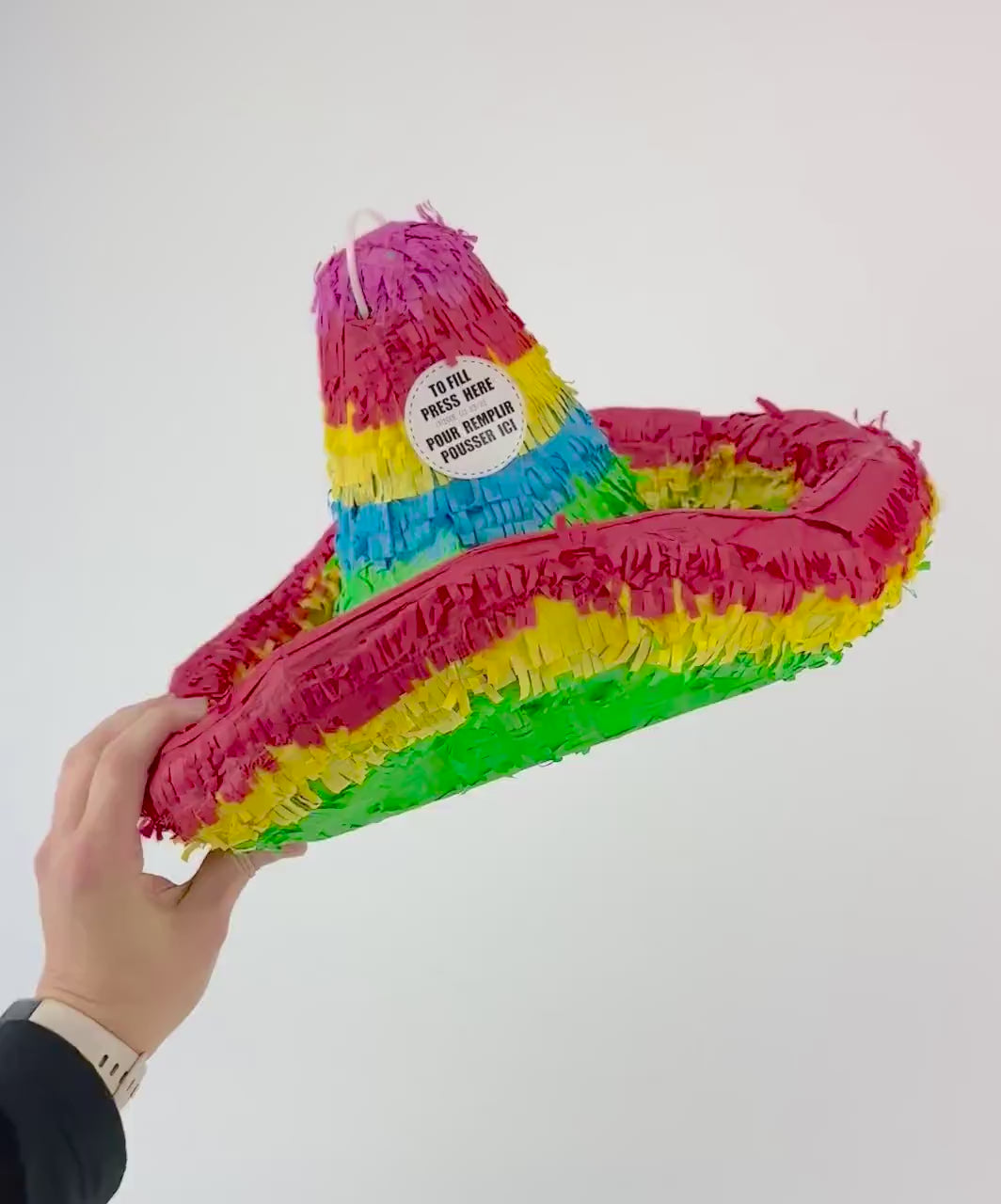 Sombrero Party Pinata - Fiesta Birthday Decorations, Cinco De Mayo Party, Mexican Birthday, Fiesta Party Supplies, Taco Party, Birthday Game
