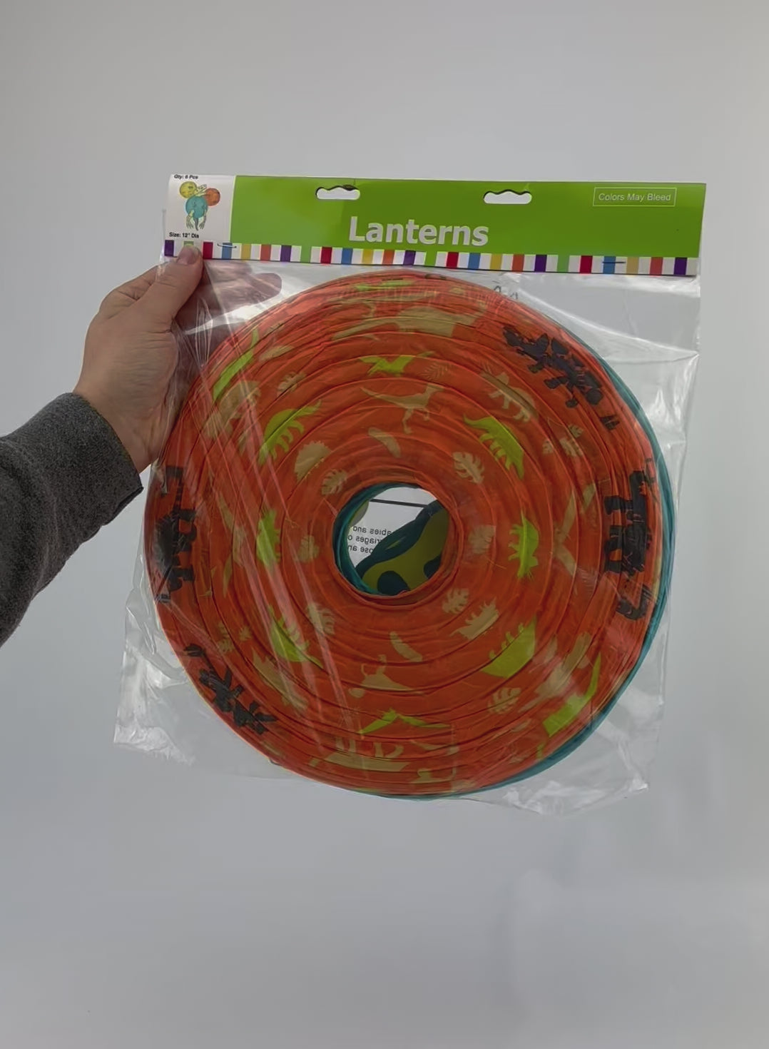 Dinosaur Birthday Party Lanterns 3ct