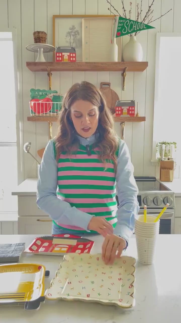 Notebook Paper Dinner Napkins 24ct | Back to School Author Party Supplies Chapter Book First Day of School Pre-K Kindergarten Middle School