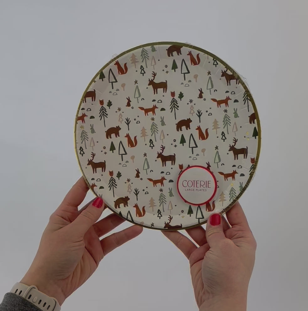 Woodland Critters Party Plates
