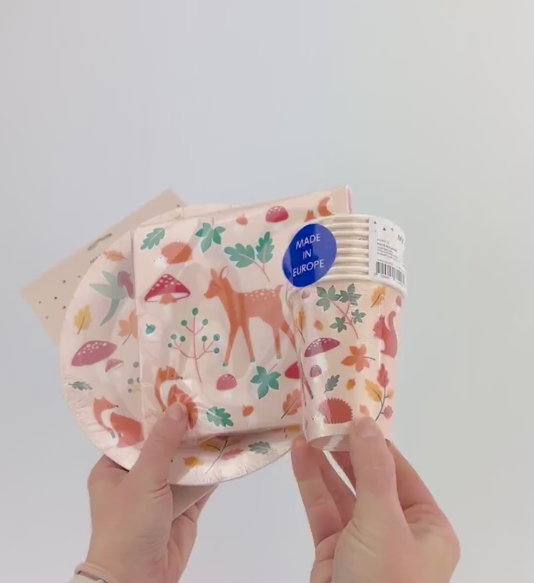 Woodland Forest Party Plates