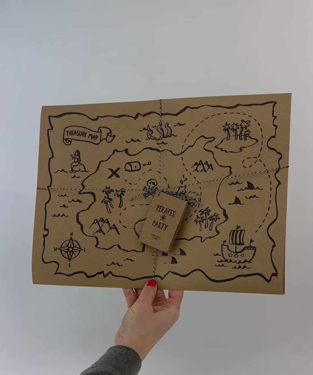 Treasure Map Placemats 6ct