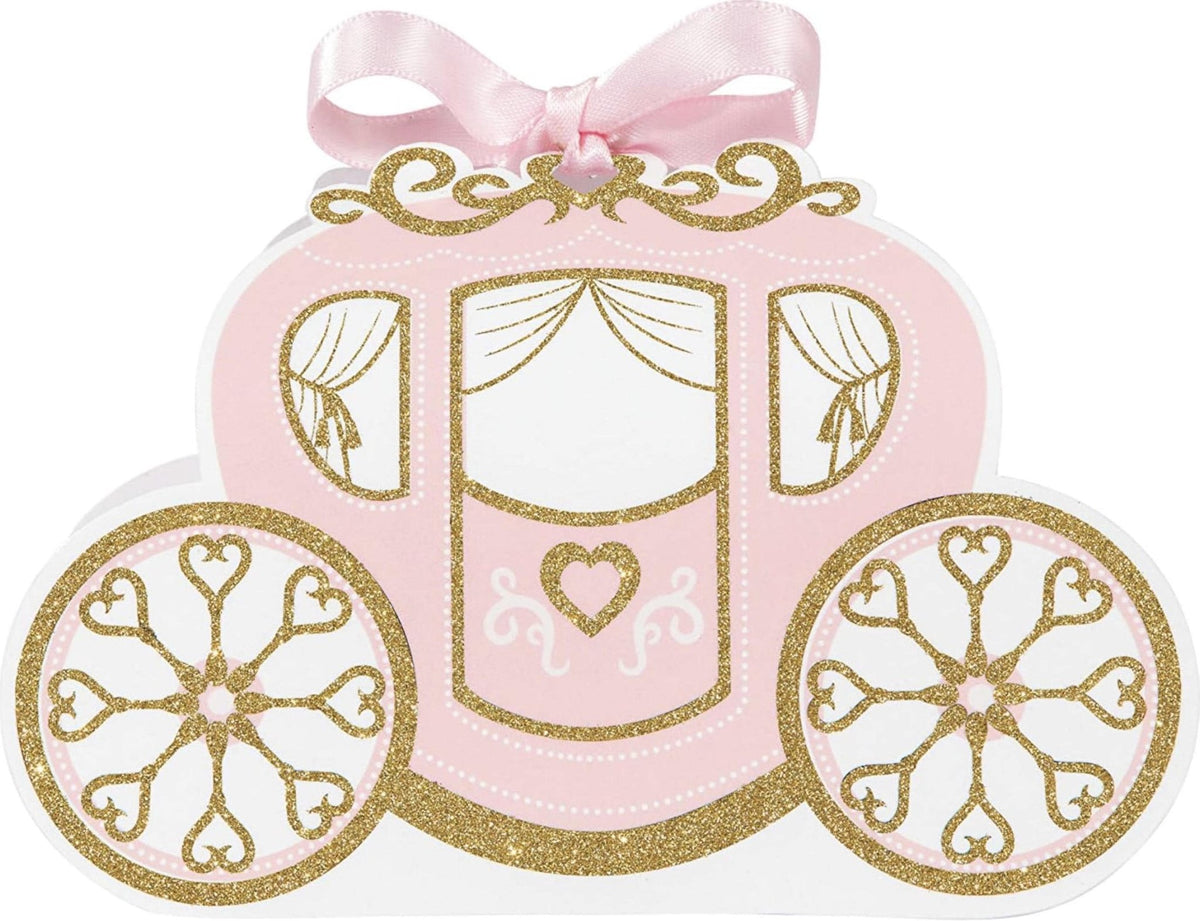 Princess Carriage Favor Boxes 8ct - Stesha Party