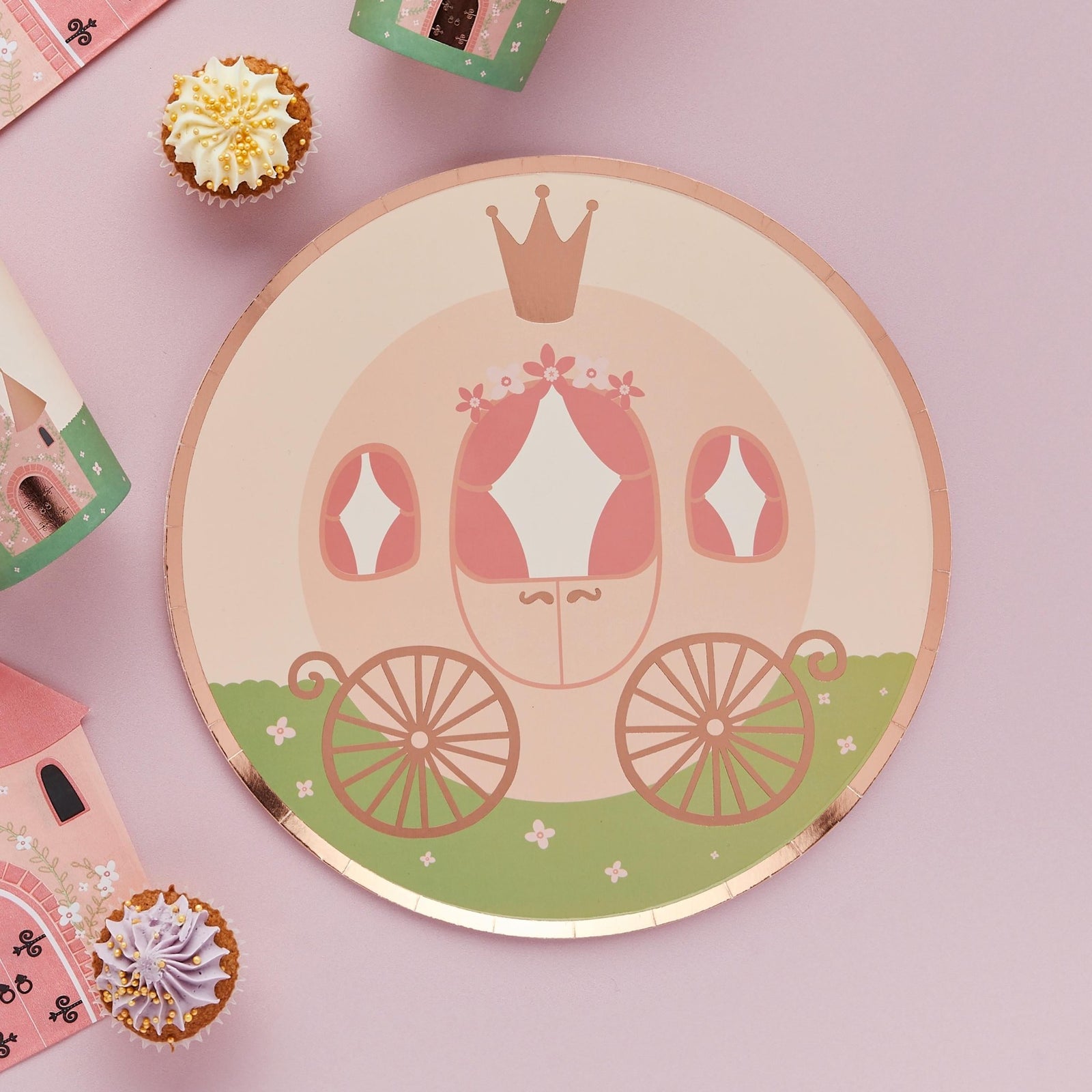 Princess Carriage Party Plates - Stesha Party