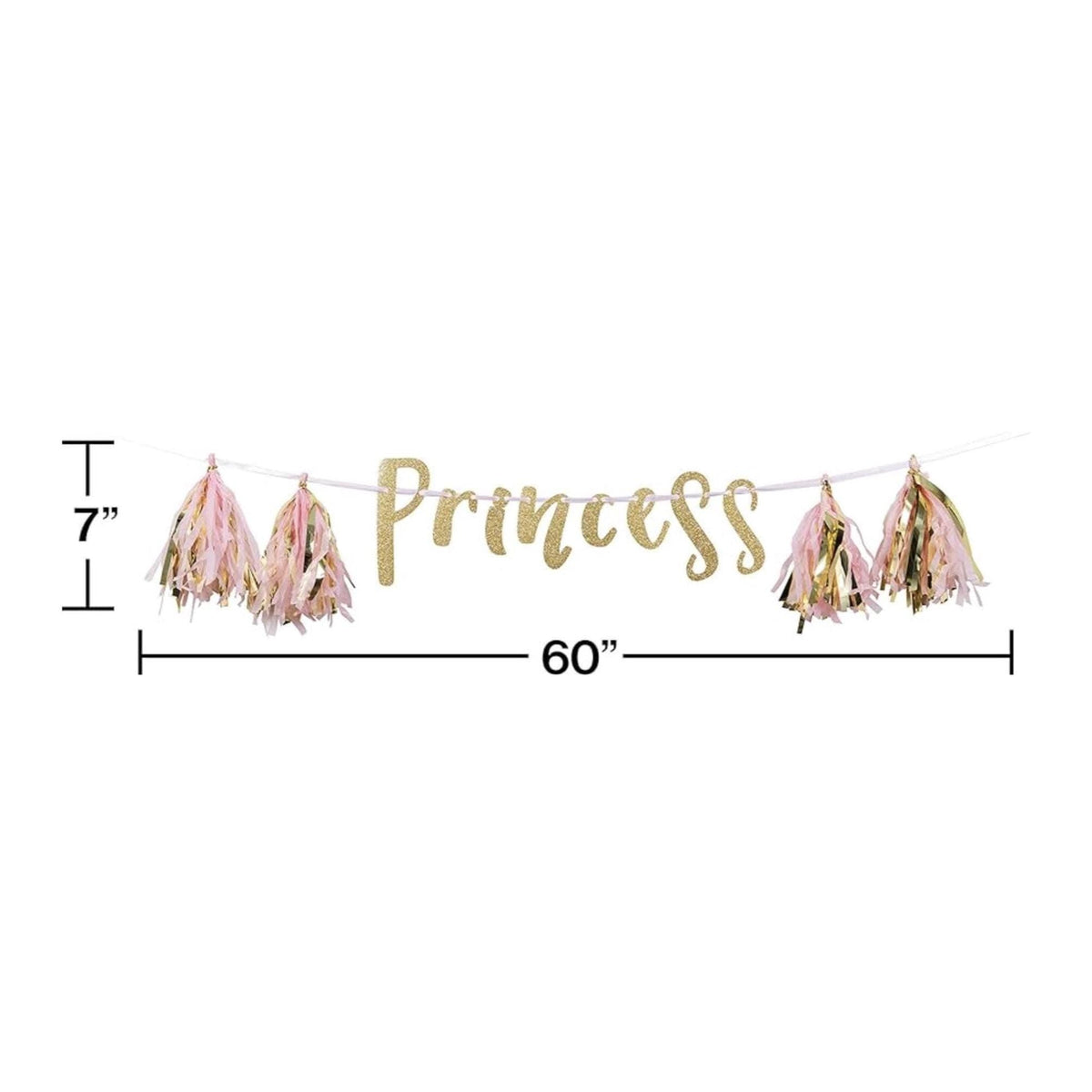 Princess Party Tassel Banner - Stesha Party