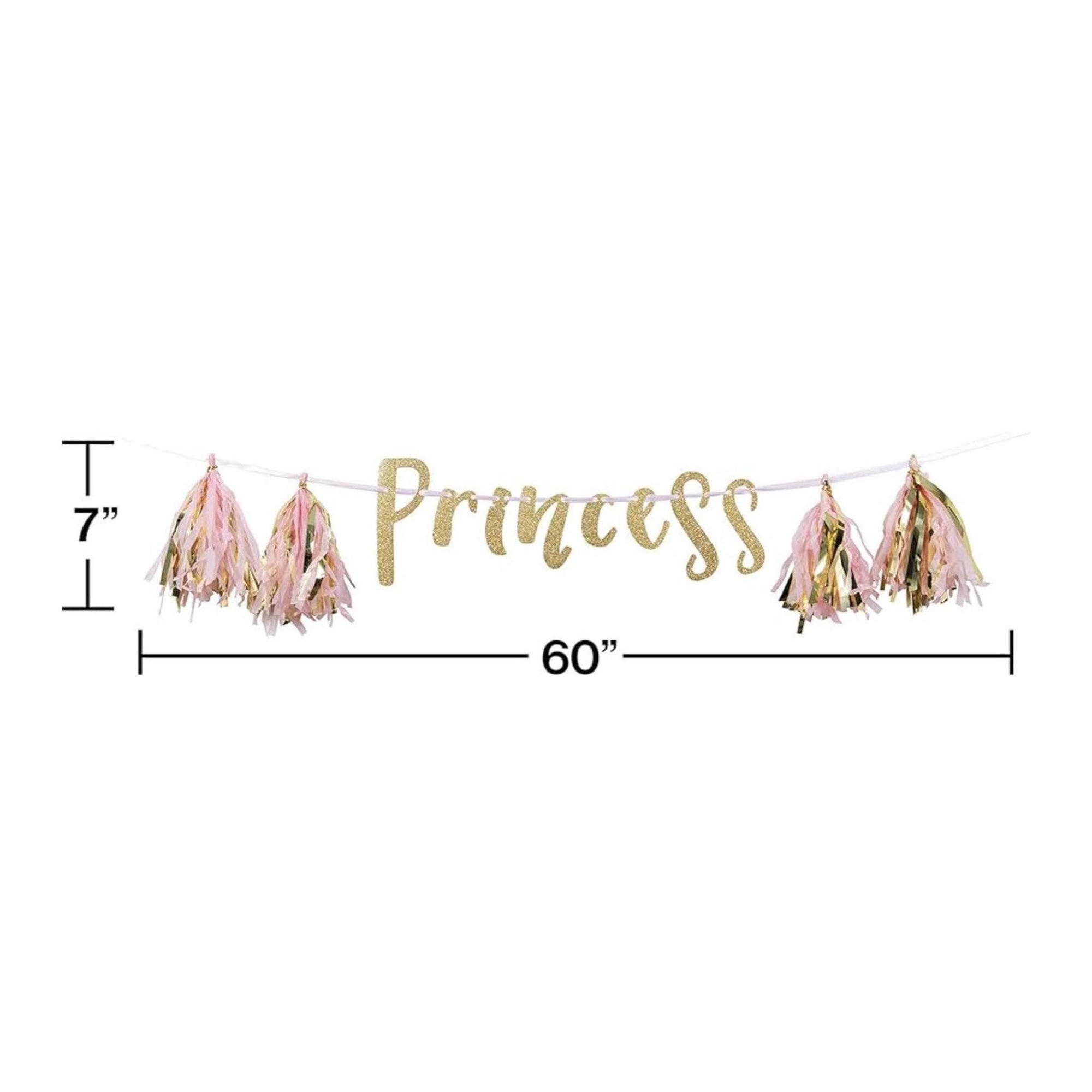 Princess Party Tassel Banner - Stesha Party