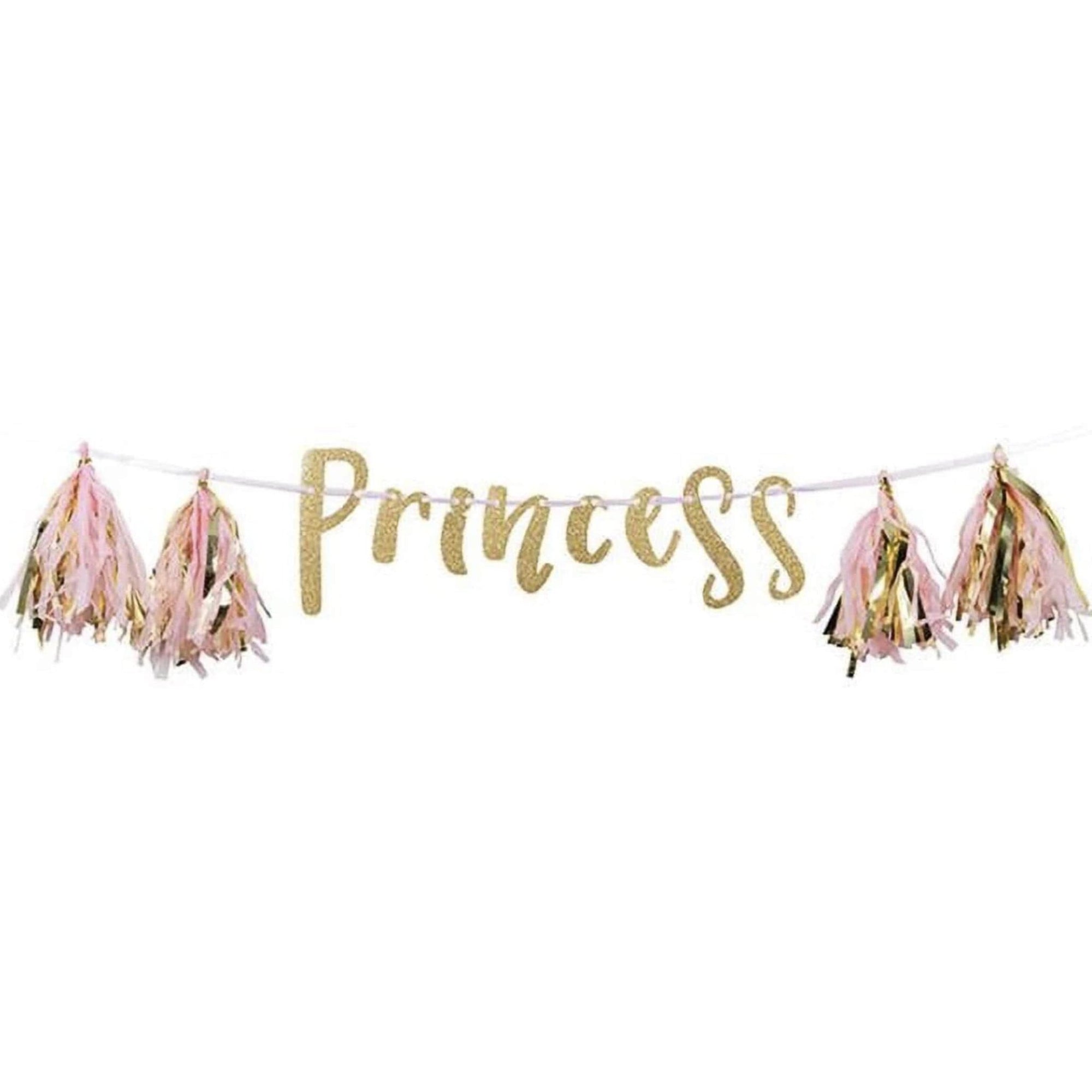 Princess Party Tassel Banner - Stesha Party