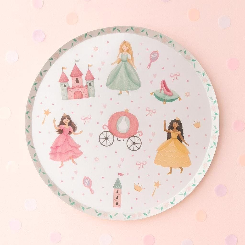 Princess Plates 8ct - Stesha Party