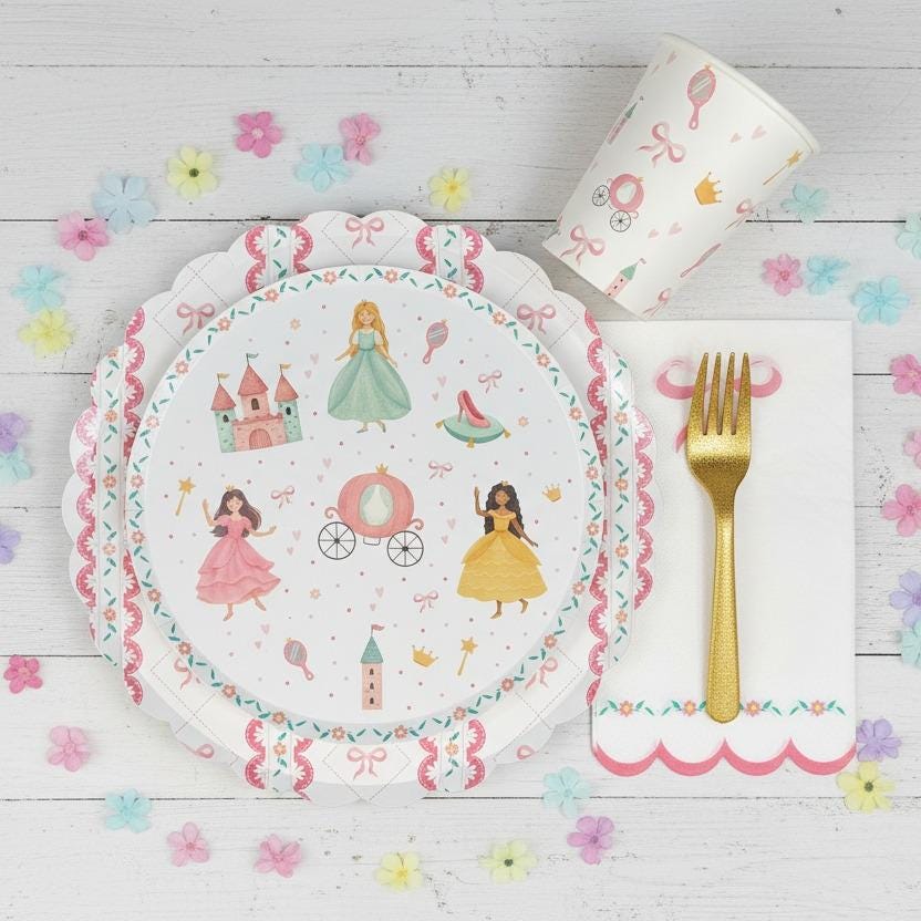 Princess Plates 8ct - Stesha Party