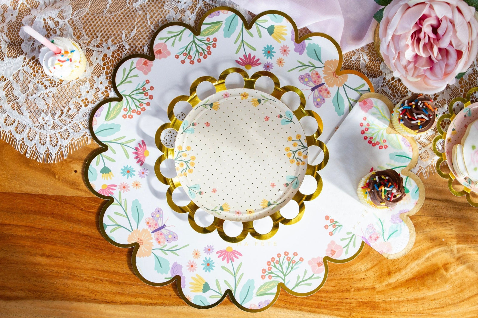 Princess Tea Party Dessert Plates - Stesha Party