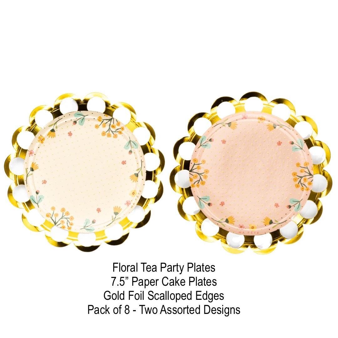 Princess Tea Party Dessert Plates - Stesha Party