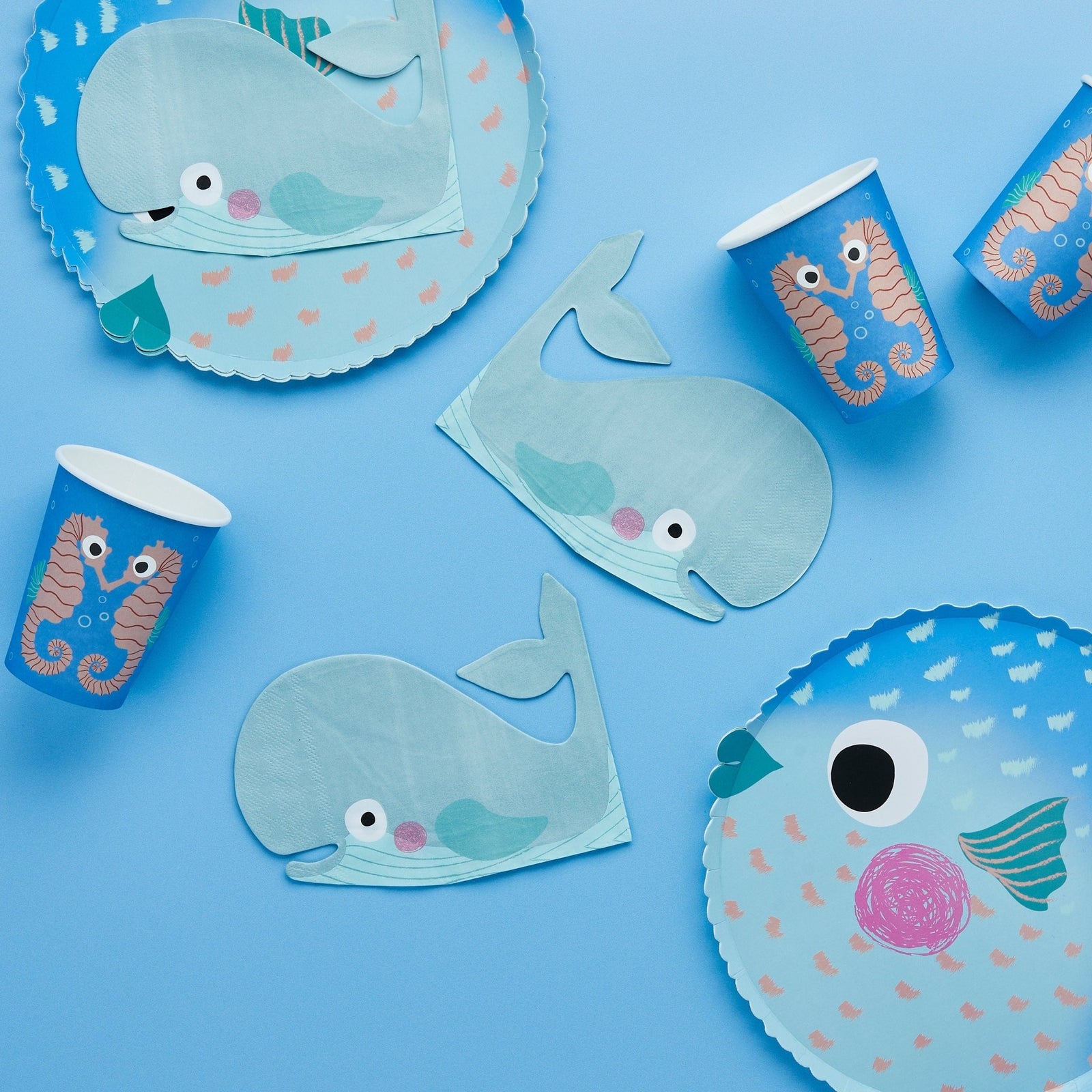 Puffer Fish Party Plates - Stesha Party