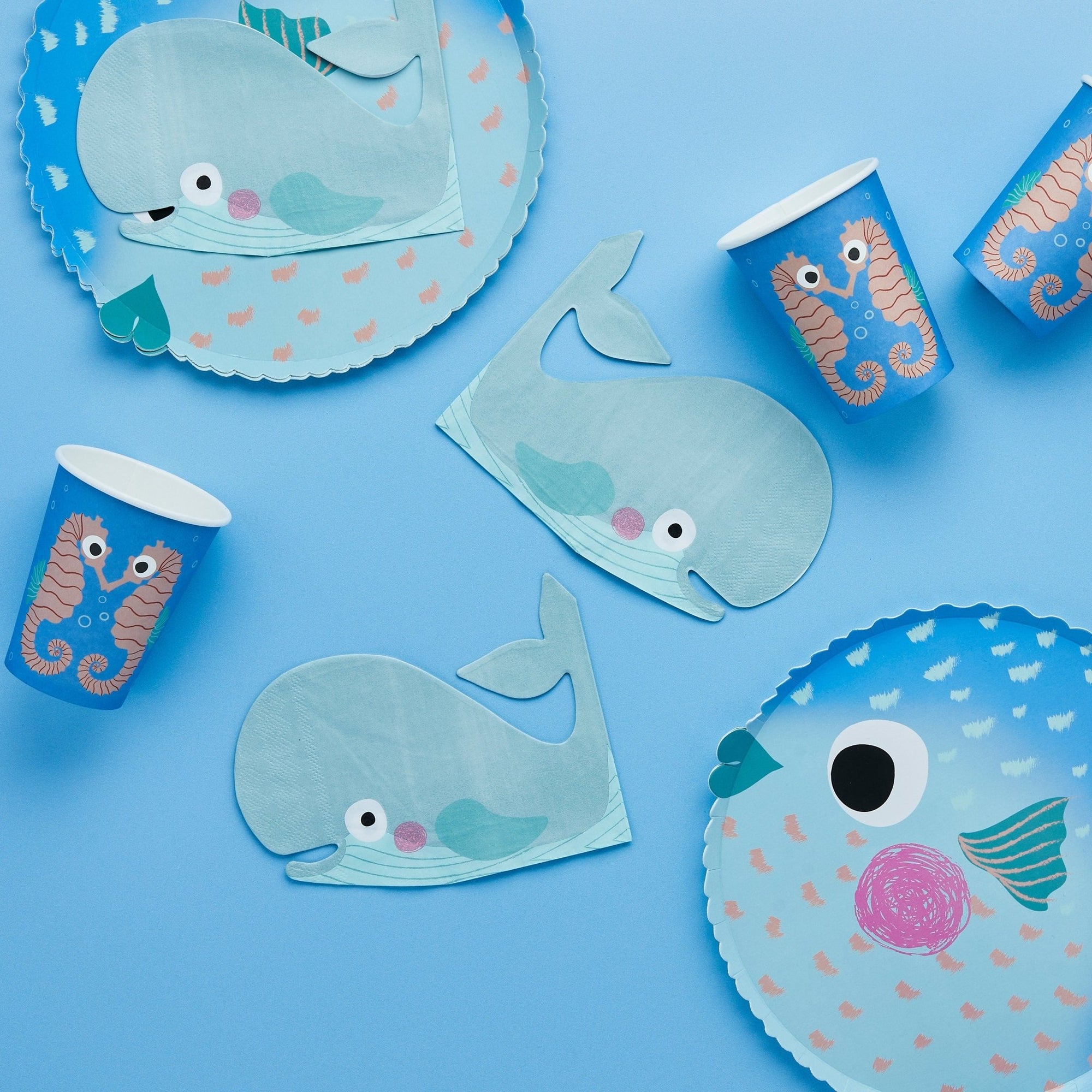 Puffer Fish Party Plates - Stesha Party