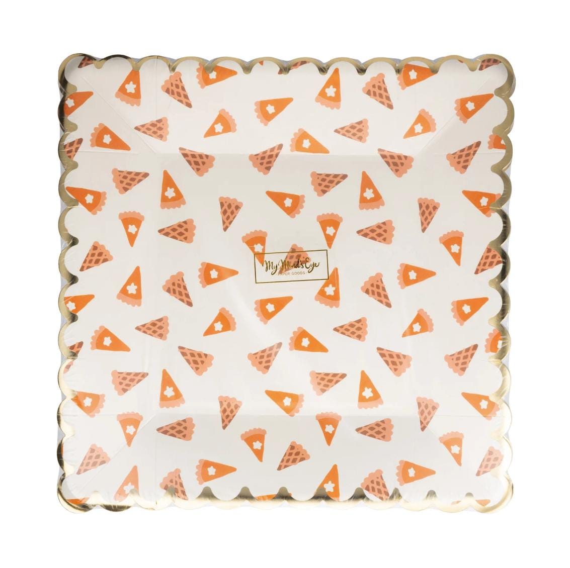 Pumpkin Pie Paper Plates - Stesha Party