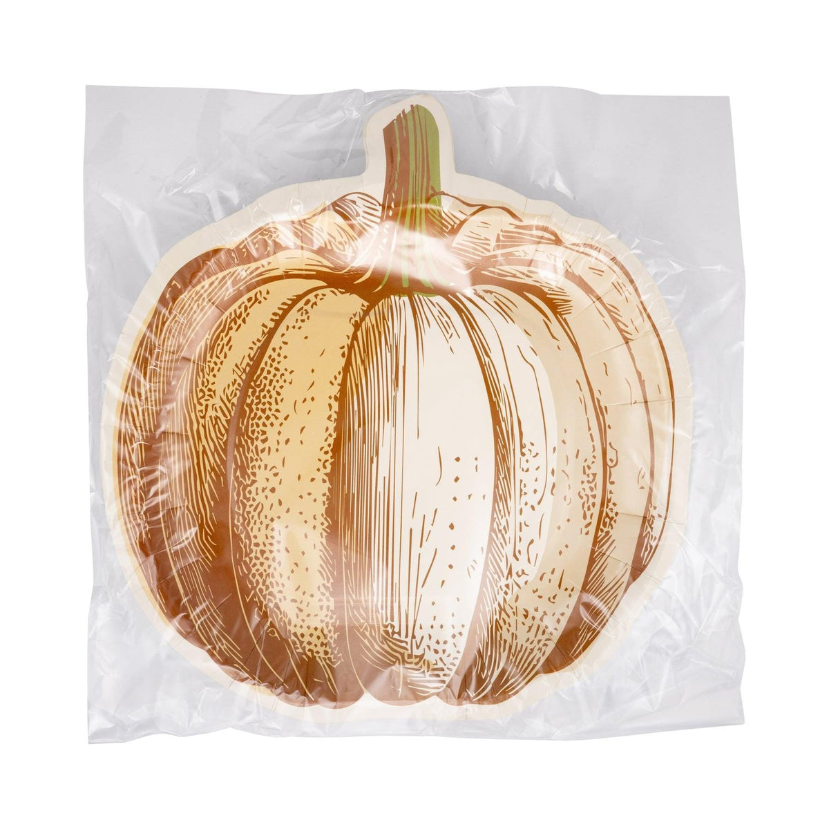 Pumpkin Shaped Paper Plates - Stesha Party