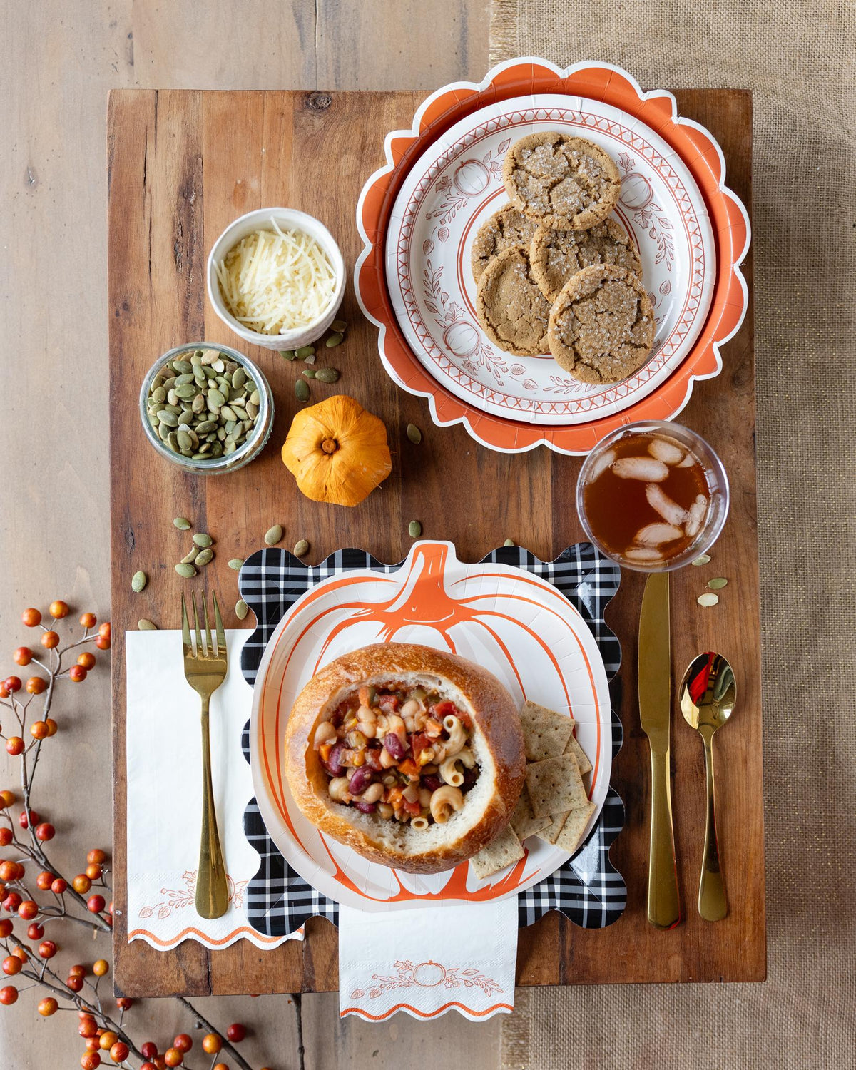 Pumpkin Shaped Paper Plates - Stesha Party